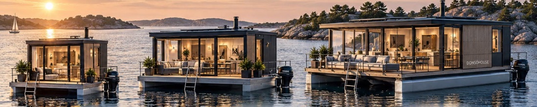 DonsöHouse floating homes — website built by Nuvid